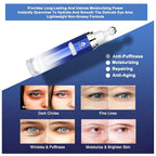 Eye Serum with 8% Caffeine 8% Retinol Hyaluronic Acid Niacinamide peptides for Puffy Bags Fine Lines Dark Circles Wrinkles, Under Eye Cream with 360° Roller Massage Ball, 0.5 fl. oz