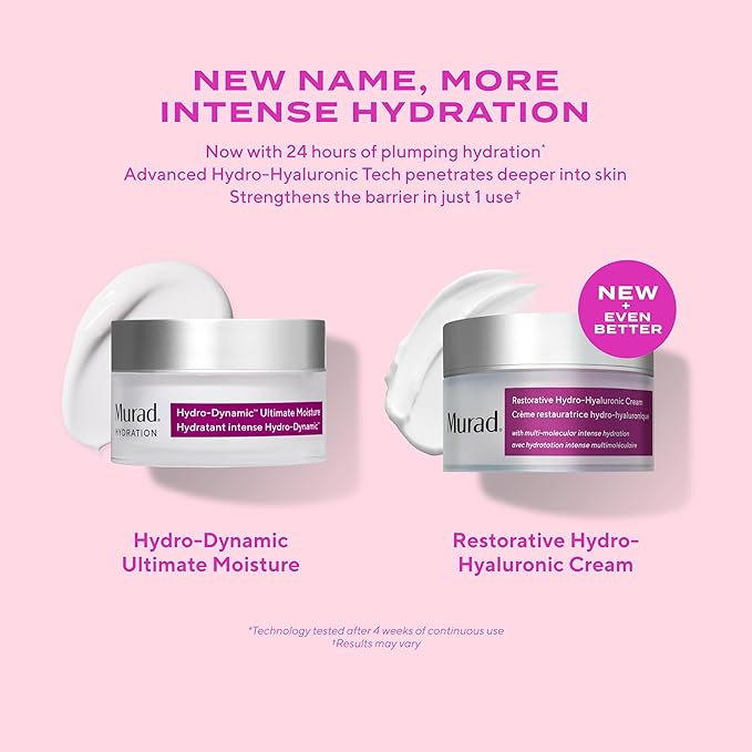 Murad Restorative Hydro-Hyaluronic Face Cream – Moisture-Boosting Formula with Hyaluronic Acid, Coconut Extract, Botanical Oils & Shea Butter for Lasting Hydration, Plump, & Smooth Skin - 1.7 Fl Oz