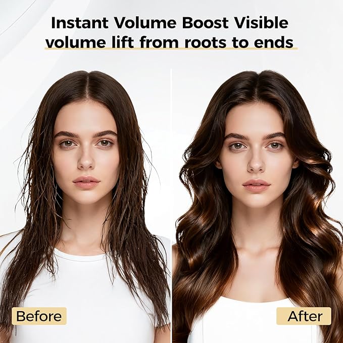 Hair Volumizer Thickening Spray (8.5 oz), Volume Texturizing Spray for Fine Hair Women & Men, Organic Ingredients, Protects, Strengthens & Repairs