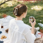 TOCESS 8 Pack Neutral Big Hair Claw Clips for Women Large Claw Clip for Thin Thick Curly Hair 90's Strong Hold 4.33 Inch Nonslip Matte Jumbo Hair Clips