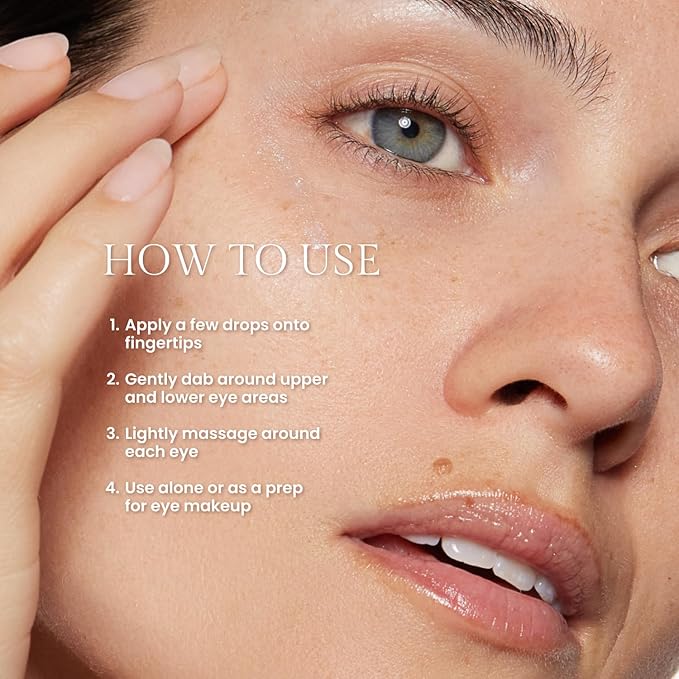 OFIR Bloom Serum Illuminating Gel | Under Eye Brightener Dark Circles Treatment | Lifting Formula With Hyaluronic Acid | Vegan Cruelty Paraben Free Skincare | Hydrating Moisturizer | Peony 1 Fl Oz