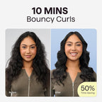 Wavytalk Rotating Curling Iron, Curl Cycle, 1 Inch Automatic Curling Wand for Long Hair, Get Effortless Curls with Self Spinning Barrel up to 430°F with Home Button, Dual Voltage, Rose Gold