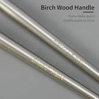 Natural Pony Hair Eye Shadow Brush, ENZO KEN Small Detail Eyeshadow Brush, Detailing Eye Shadow Brush, Mini Eye Smudge Brush, Corner Eyeshadow Brush, Eye Brushes, Eyeshadow Blending Brush. Gold, E204S