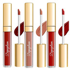 3Pc Matte Liquid Lipsticks for Women, Dark Red Lipstick Dusrty Nude Lisptick Red Lipstick, Cruelty Free Long Lasting Lip Makeup, DM18+DM05+DM10