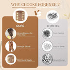 Hair Ties No Damage - 10PCS Ponytail Holders - Elastic Hair Ties for Thick Hair - Braided Hair Bands for Women Girls's Hair - Khaki