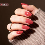 12Pcs Rose Nail Polish Set with Base and Top Coat Burgundy Dark Wine Cherry Red Hot Pink Fingernail Polish Kit Air Quick Dry Regular Finger Nail Polish Pack for Women Gift Holiday