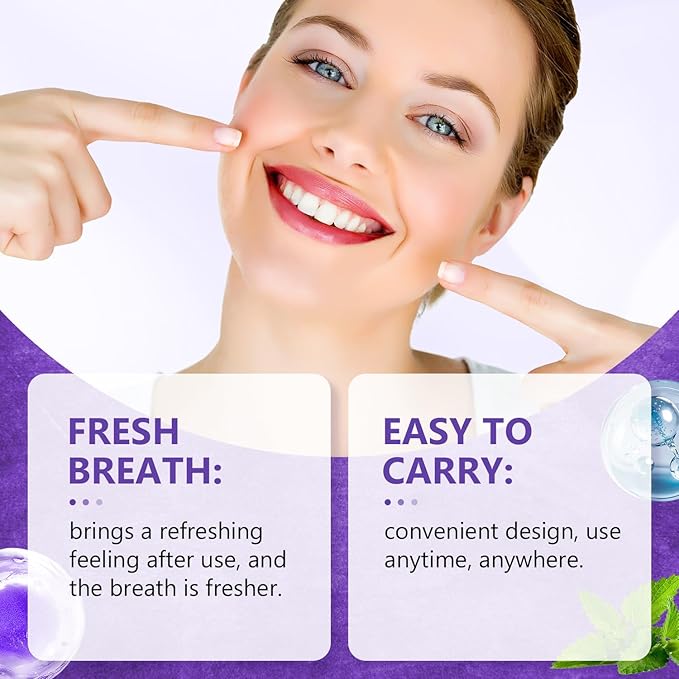 2Pcs Probiotic Oral Spray for Long-Lasting Freshness, Alcohol-Free Oral Spray with Probiotics for Breath Care, Cool Breath Probiotic Spray, Convenient Travel-Sized Breath Spray (20ml/0.68oz)