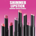 Nude Brown Lipstick For Women Matte Nude Glitter Highly Pigmented Moisturizing Lip stick Hypoallergenic Waterproof Long Lasting Lipsticks Quick Makeup Lightweight Portable # 10