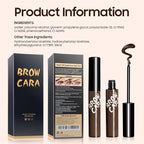Brow Tattoo Peel Off Tint - Eyebrow Gel Tint with Eyebrow Stencils Christmas Makeup Gift for Women, Brow Gel Eyebrow Tattoos Waterproof Long-Lasting, Eye Brow Pencils Lush & Full Brows (Gray Brown)