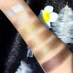 Glitter Eyeshadow Palette, 10 Colors Sparkle Shimmer & Matte Eye Shadow Highly Pigmented Waterproof Long Lasting Makeup Set (Color 6)