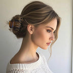 2.7 Inch Hair Claw Clips No Slip Matte Black & Leopard Unbreakable Claw Clips for Momen Thin and Medium Thick Hair, 3 Pack