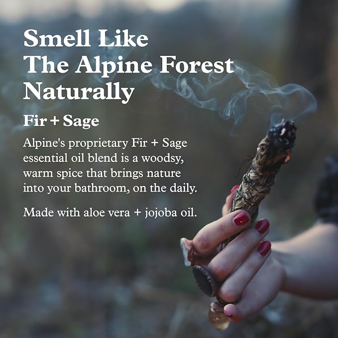 Alpine Provisions Natural & Organic Shampoo with Fir & Sage – Plant-Based Shampoo for Men & Women with Aloe Vera, Jojoba & Essential Oils – Sulfate-Free, Vegan, Hydrating Hair Repair – 16.9 fl oz