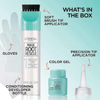 L’Oréal Paris Magic Root Permanent Hair Color, 10 Minute Hair Dye Kit to Rescue Roots with 100% Gray Hair Coverage, 4R Dark Auburn Red, 2 Pack (Packaging May Vary)