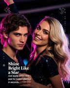 Body Face Glitter for Kids Women Girls, Waterproof Glow Up Singer Concerts Festival Rave Accessories (Gold - Hearted)