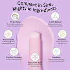 grace & stella Under Eye Brightener Balm Stick - Travel Size Toiletries - Retinol & Caffeine Eye Cream for Dark Circles, Puffiness, Wrinkles - Restore and Hydrate - Vegan Skincare (0.13oz / 3.5g)