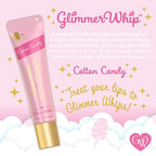Glimmer Wish Glimmer Whip Hydrating Lip Balm – Moisturizing Lip Care with Organic Oils & Butters – Vegan Lip Moisturizer (Cotton Candy)