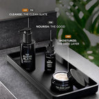 Caldera + Lab Men’s Skincare Set – The Regimen Rich: Cleanser, Moisturizer & Night Serum | Hydrating, Firming & Smoothing | Niacinamide, Clean, All Skin Types