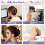 French Flat Hair Clips for Women 6pcs Hair Claw Clips for Thick or Thin Hair Matte Claw Clips for Girls Barrettes Non-Slip Strong Hold Hair Accessories for Women (Purple)