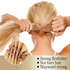 27 PCS Spiral Hair Ties,No Crease Coil Hair Elastic Hair Bands Multi Color Waterproof Phone Cord Hair Accessories For Women Girls Ponytail Holders