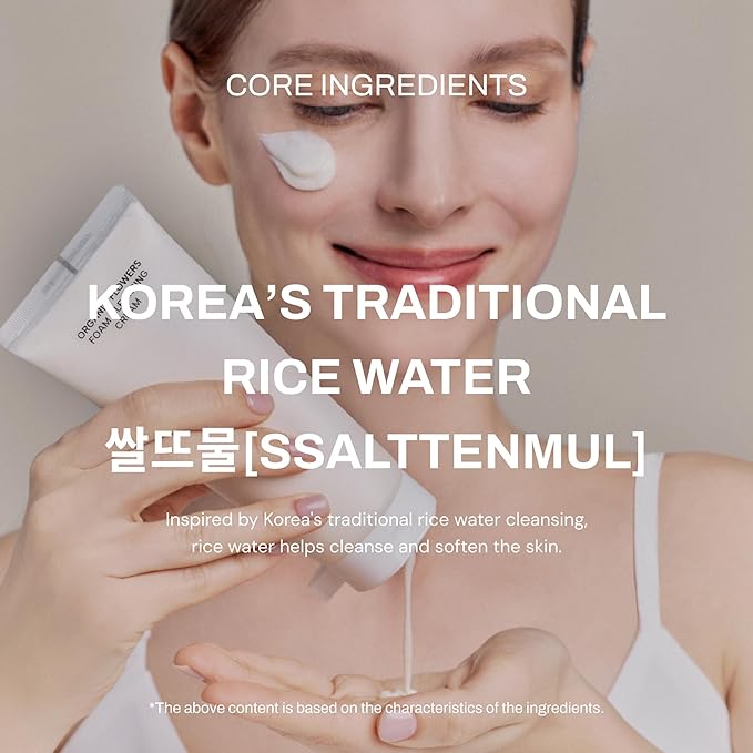 Whamisa Organic Flowers Foam Cleansing Cream, Foaming Face Wash, Postbiotic-Rich Formula for Gentle Wash, Rich Bubble Pore Care, Fermented Complex, 3 Day Aging, Hydrating, Korean Skin Care (150ml)