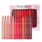 12 Colors Matte Lipstick Pen Lip Liner Pencil Long-lasting