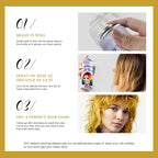 VOLLUCK Temporary Hair Color Spray, Instant Washable Hair Dye for All Hair Types, Vibrant Color for Party, Halloween, Cosplay, and Daily Use (#1 Blonde)