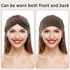 12 Pcs Stretchy Sport Headbands for Women,Absorbed Sport Headband Soft Twist Knotted Headbands for Yoga, Workout Daily Life