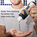 Modern Mammals Men's Hydrating Shampoo | Non Drying I Damage-Free | Sulfate Free I Enhances Natural Hair Volume I Lather Free, Cleansing, 2-in-1 Cowash I Barber Recommended I 8oz bottle