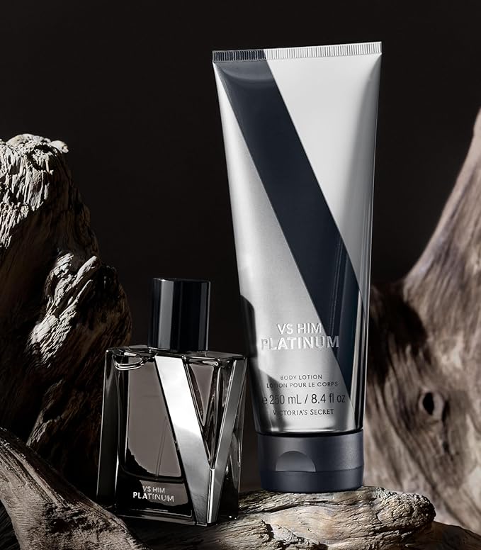 Victoria's Secret Platinum Mini Fragrance Duo Gift Set, Cologne & Travel Lotion