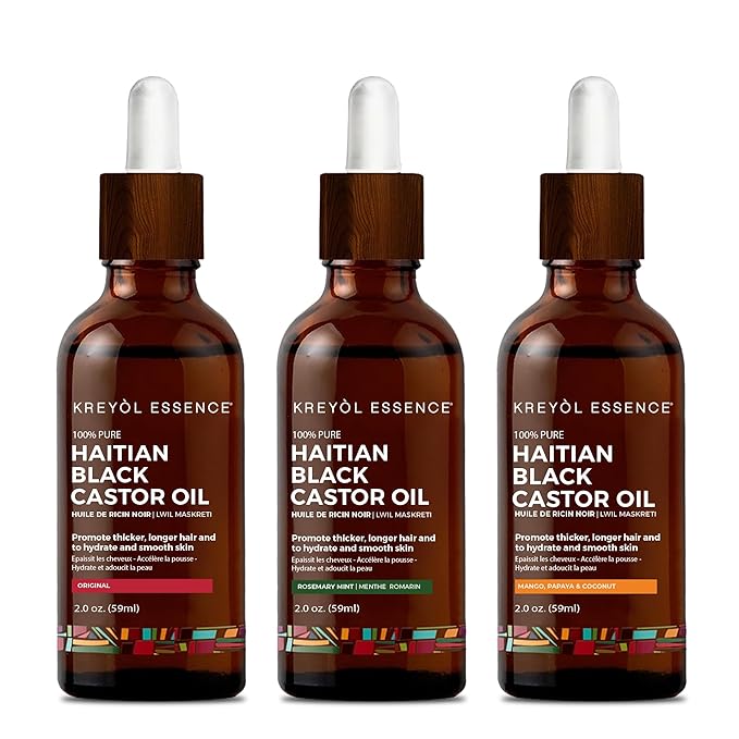 KREYÒL ESSENCE Haitian Black Castor Oil Nourishing Hair Trio