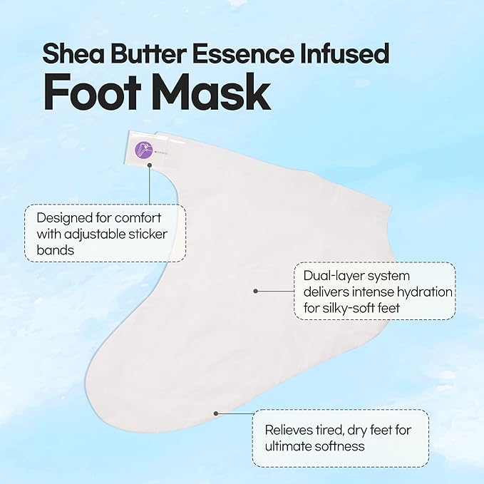 Epielle Intensive Repairing Hand & Foot Masks, Restore and Moisturize Dry, Cracked Skin, Self Care Gifts for Women, Spa Kit, Stocking Stuffers, 6 Moisturizing Gloves & 6 Moisturizing Socks