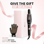 ELLA BELLA® Automatic Rotating Curling Iron • Auto Hair Curlers • Easy to Use • Digital Display to Accurately Control Temperature • Transform Your Look in Seconds • Ideal for Longer Hair
