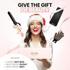 ELLA BELLA® Curling Iron 1 Inch • Professional Hair Curler • Curling Wand • Ceramic Curling Irons • Transform Your Look in Seconds • Suitable for All Hair Types • Say Goodbye to Heat Damage