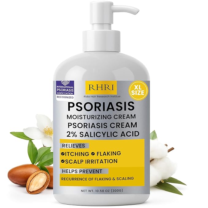 Psoriasis Cream for Itchy Scalp, Face & Body | Eczema Cream for Adults | Psoriasis Treatment for Skin | Itching, Irritation & Redness Relief | XL Size