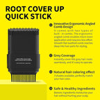 Gowwim Root Touch up Powder, Instantly Gray Hair Cover up Hairline Powder for Women & Men Waterproof and Sweatproof Root Cover Up Long-Lasting for Thinning & Loss Hair (med brown-1, 15g)