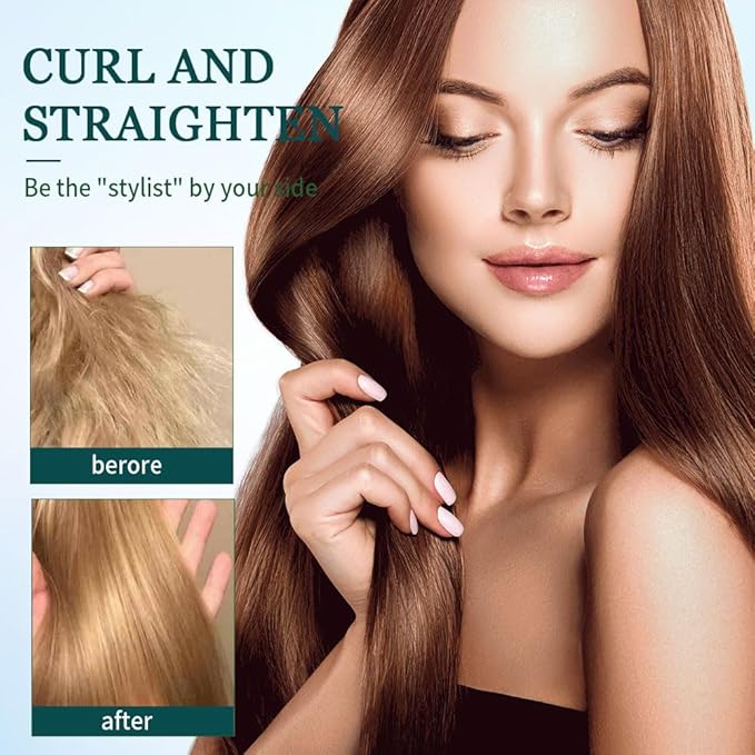 Mini Dual Purpose Curling Iron, 2025 Upgrade 2 in 1 Mini Curling Wand & Flat Iron Hair Straightener, Portable Travel Curling Wand for All Hair Types (Light Purple)