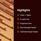 Live Tinted Hueliner Longwearing Pencil Eyeliner - Waterproof, Transfer-Proof, Long-Lasting Formula that Easily Glides On, High-Pigmented Pencil Eyeliner, 0.35g - Brown