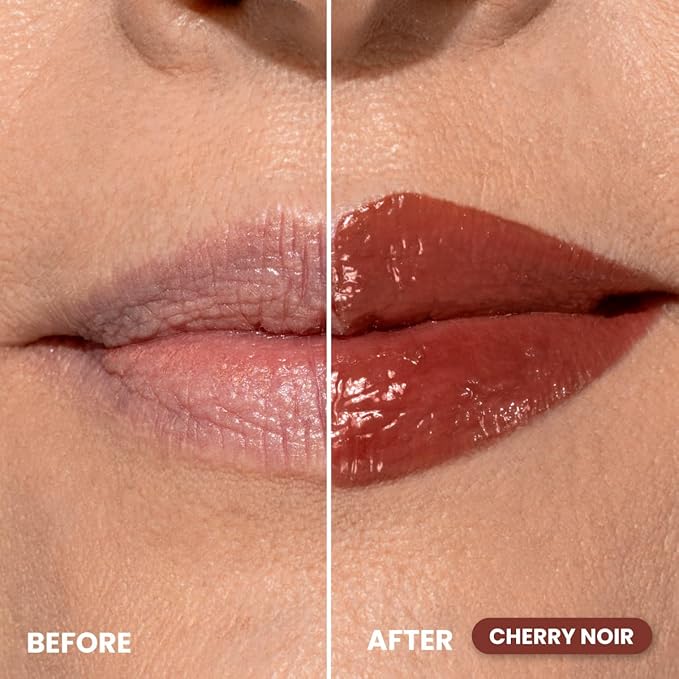 PRIME PROMETICS PrimeLip Plumping Lip Balm for Mature Women – 3-in-1 Lipstick, Gloss & Balm – Non-Stinging Lip Plumper – Smooths Lip Lines, Lightweight, Buildable Color (Cherry Noir)