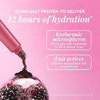 Glow Recipe Glass Balm Lip Treatment - 12Hr Hydrating Lip Balm & Moisturizer with Hyaluronic Acid to Smooth, Plump & Protect from Dryness - Sheer Berry High Shine Tint, Blackberry Bingsoo (15 ml)