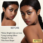 6PCS Glod Glitter Freckles Tattoo, Gold Freckles Temporary Face Tattoos, Gold Star Freckle, Body Face Glitter for Women Girls, Waterproof Long-Lasting Party, Festival, Concert Makeup Accessories