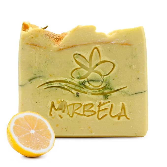 Marbela Cosmetics Perfectly Peeled Handmade Soap Bar - Made in USA, Vegan Friendly, Palm Oil Free, Natural Bar Soap - Gentle Face & Body Soap for Daily Skin Care, Moisturizing & Nourishing - 3.5 oz