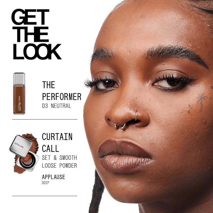 about-face THE PERFORMER Skin-Focused Foundation D3Neutral – Medium Coverage, Long-Wear, Breathable & Buildable Base – Clean, Vegan, Hydrating Formula with Blue Agave & Chlorella – 1.08oz