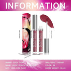 COOL STORY Velvet Lip Stain Mousse, Lip Tint Long-Lasting Waterproof Matte Finish (06)