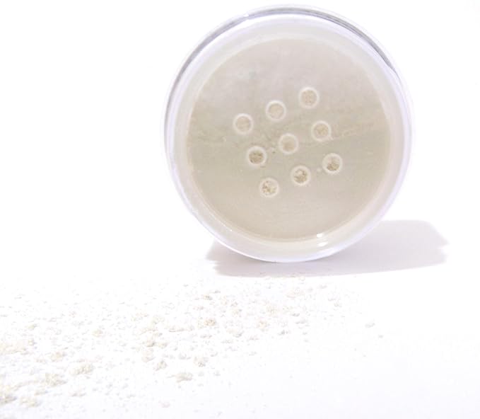 White Gold Silver Glam Iridescent Shimmer Sheer Tone Loose Eyeshadow Powder Pigment, Single Glitter Mineral Dust Jar Pot; Talc, Paraben & Cruelty Free, No Animal Testing