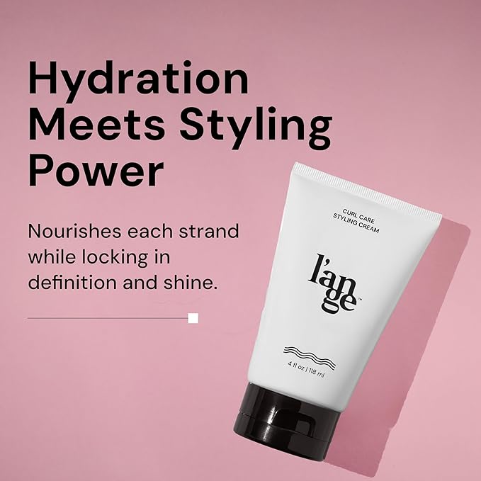 L'ANGE Hair Styling Cream for Curly Hair, Defines and Enhances Curl Pattern, Hydrates , Reduces Frizz, Sulfate, Paraben and Silicone Free, 8 oz