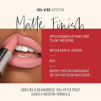 Runway Rogue 90s Vibe Lipstick, Moisturizing Matte Pale-Rose Lipstick, ‘Patricia’