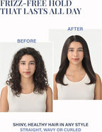 GLAMPALM Hair Straightener 1" Ceramic Flat Iron Infused with Vita C, Korea's No.1 Professional Salon Tool, 3D Swivel Cord & Dual Voltage, Digital LED(210°–450°), 20s Fast Heat-Up, Black (GP201T)