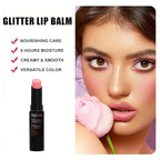 10 Pack Tinted Lip Balm With Glitter Powder Stocking Stuffers Tinted Chapstick - Moisturizing Lip Balm with Shimmer - Lipstick Set - Assorted Colors and Favors