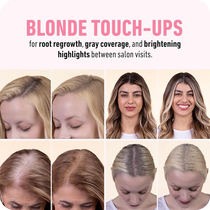 BOLDIFY Hairline Powder - Root Touch Up Hair Color for Gray Coverage - Bald Spot Concealing Hair Powder for Women & Men - 24-Hour Stain-Proof - Medium Blonde