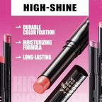 Dark Purple Lipstick For Women Matte Nude Glitter Highly Pigmented Moisturizing Lip stick Hypoallergenic Waterproof Long Lasting Lipsticks Quick Makeup Lightweight Portable # 06